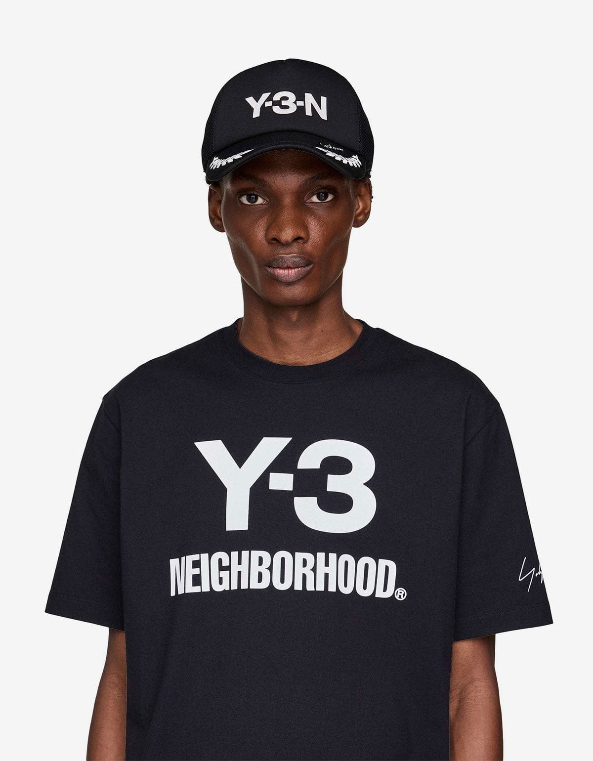 Y3 NBHD Black Logo T-Shirt JW6999