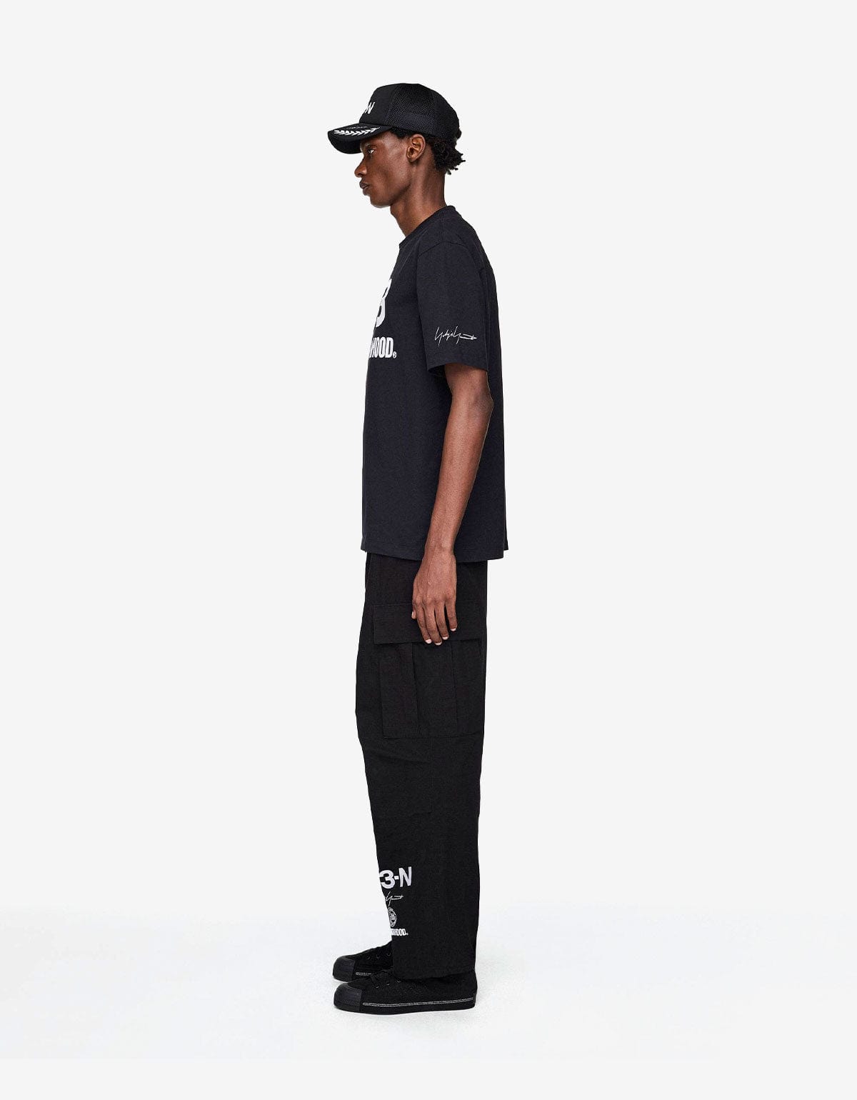 Y3 NBHD Black Logo T-Shirt JW6999