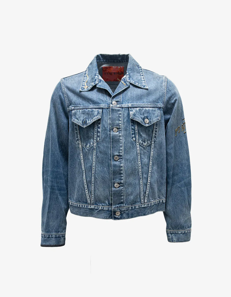 Y’s For Work Blue Stitch Denim Jacket MZ-Y12-013
