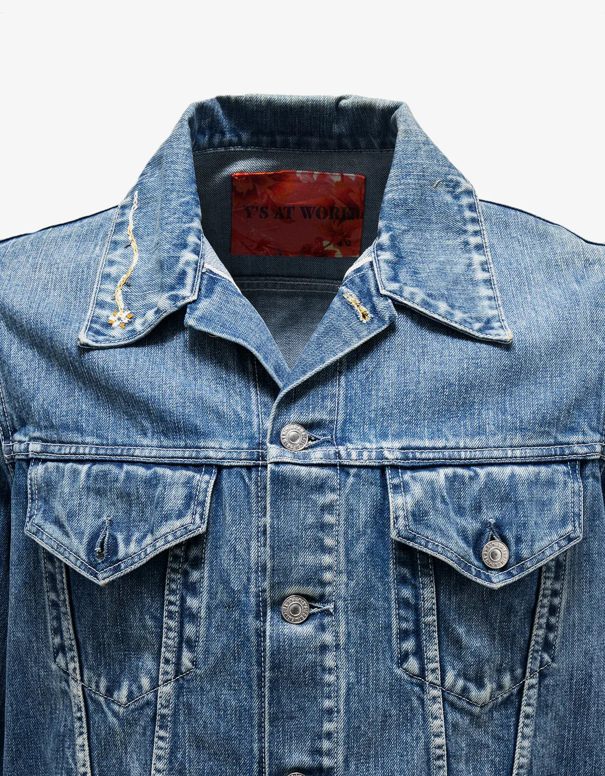 Y’s For Work Blue Stitch Denim Jacket MZ-Y12-013