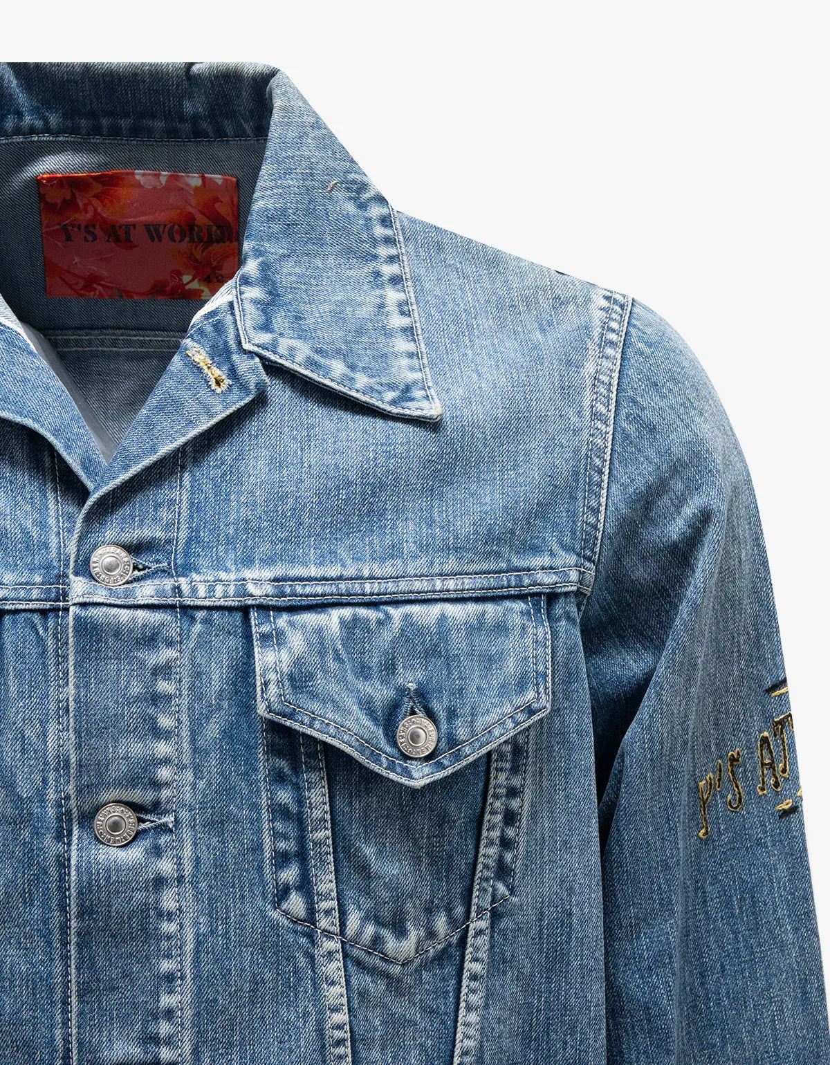 Y’s For Work Blue Stitch Denim Jacket MZ-Y12-013