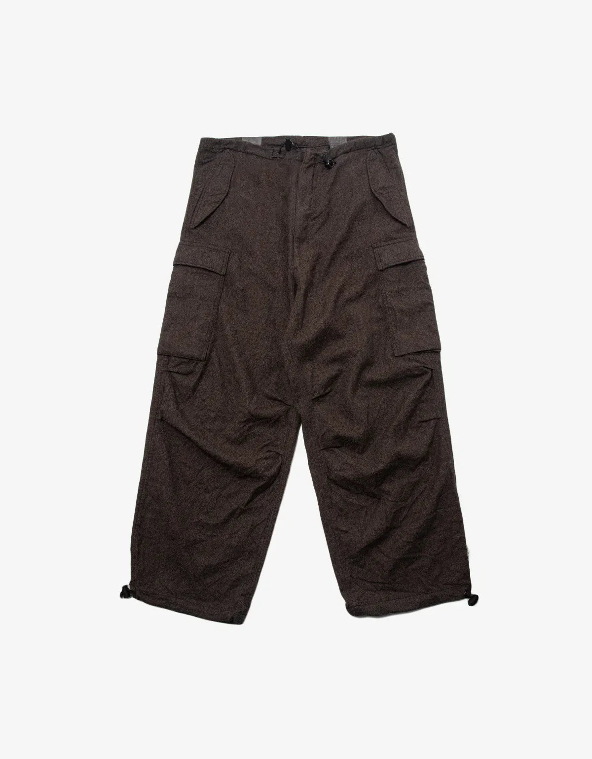 Y's Yohji Yamamoto Brown Light Wool Cargo Pants MU-P10-110-2