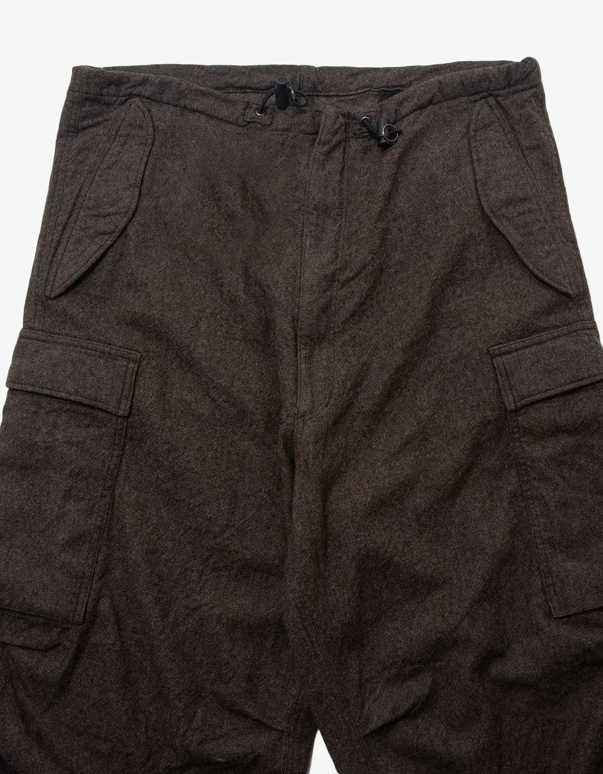 Y's Yohji Yamamoto Brown Light Wool Cargo Pants MU-P10-110-2