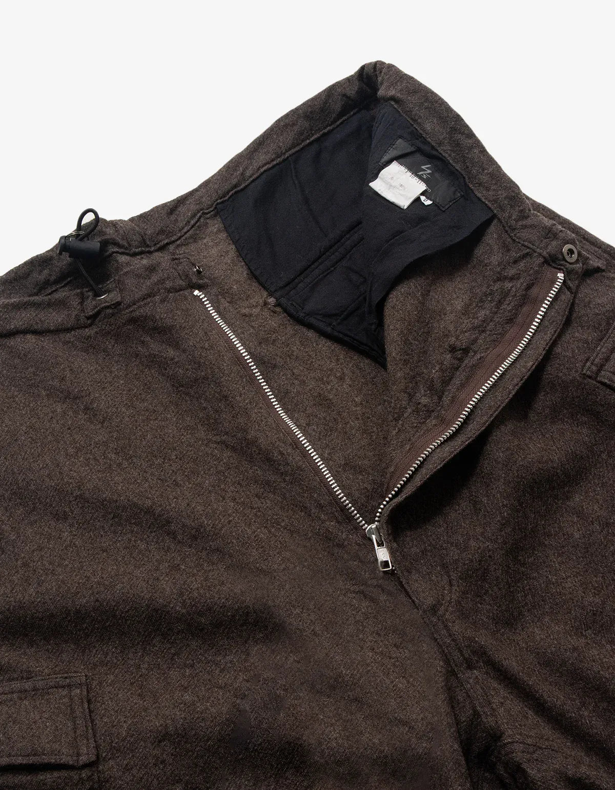 Y's Yohji Yamamoto Brown Light Wool Cargo Pants MU-P10-110-2