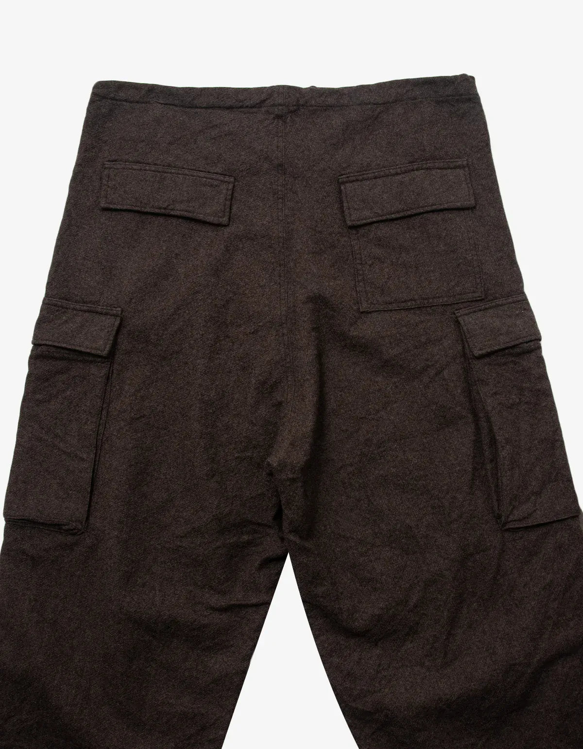 Y's Yohji Yamamoto Brown Light Wool Cargo Pants MU-P10-110-2
