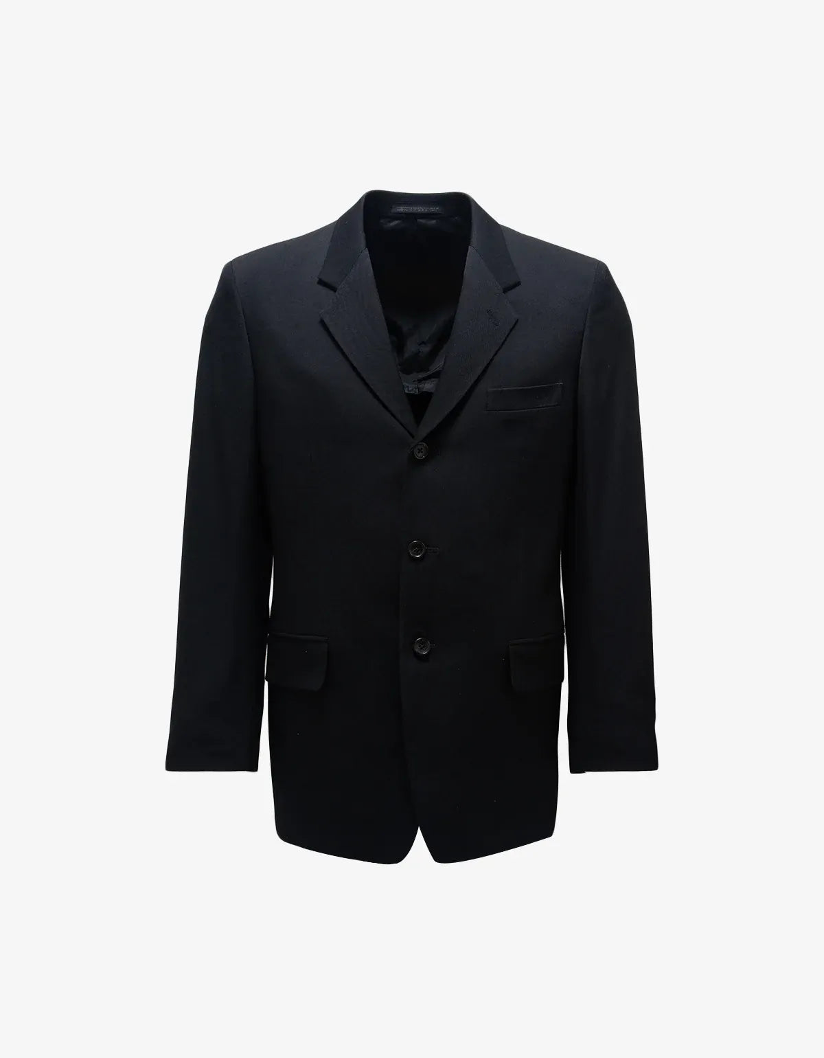 Yohji Yamamoto Black 3-Button Blazer HB-J88-113-1