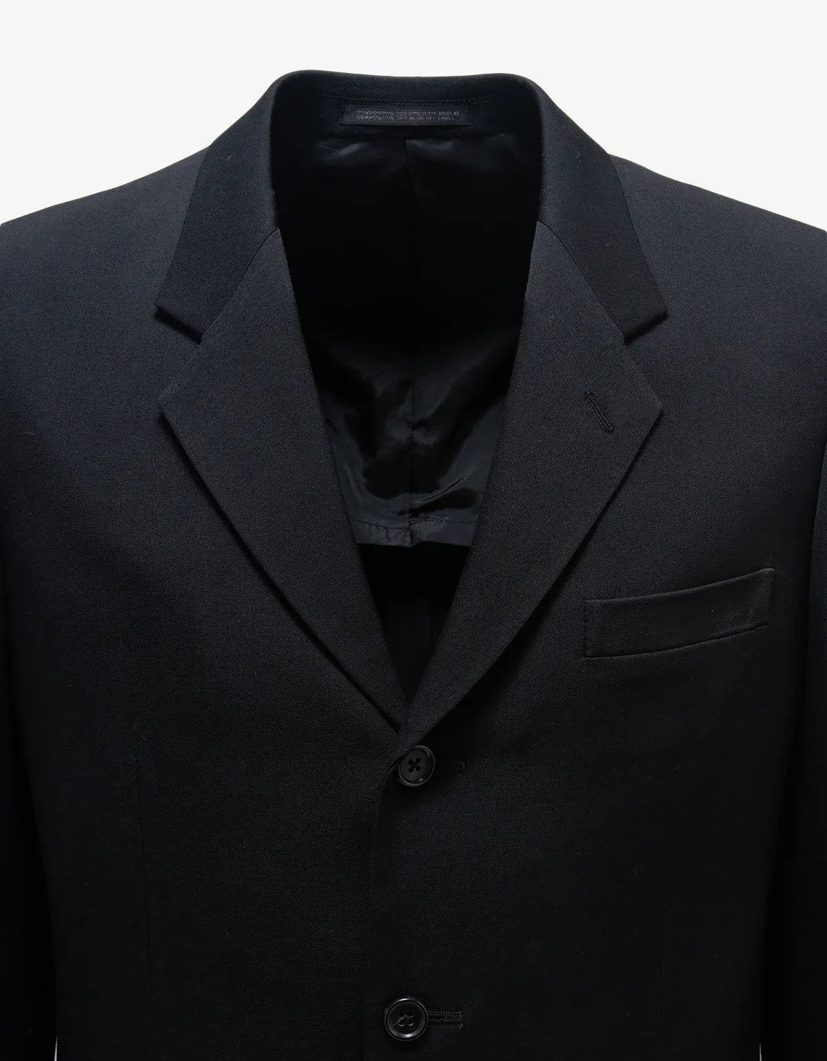 Yohji Yamamoto Black 3-Button Blazer HB-J88-113-1
