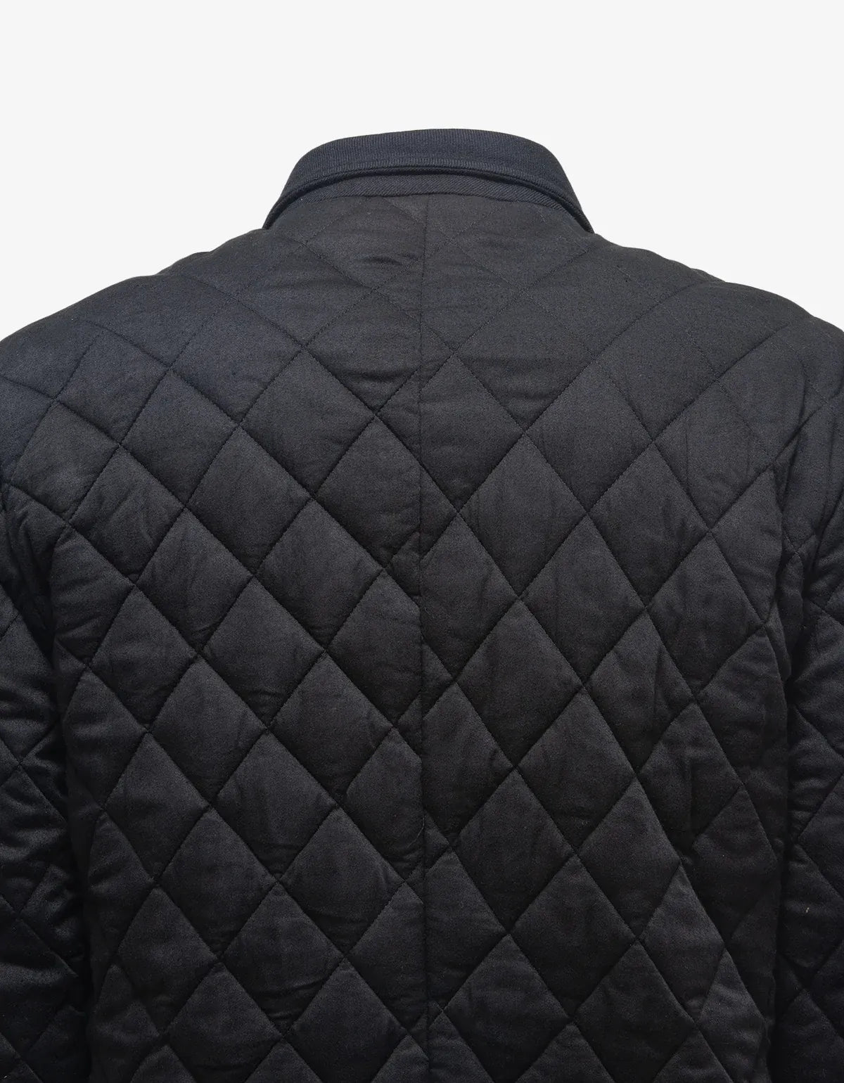 Yohji Yamamoto Black Double Breasted Quilted Coat HT-J05-803-1