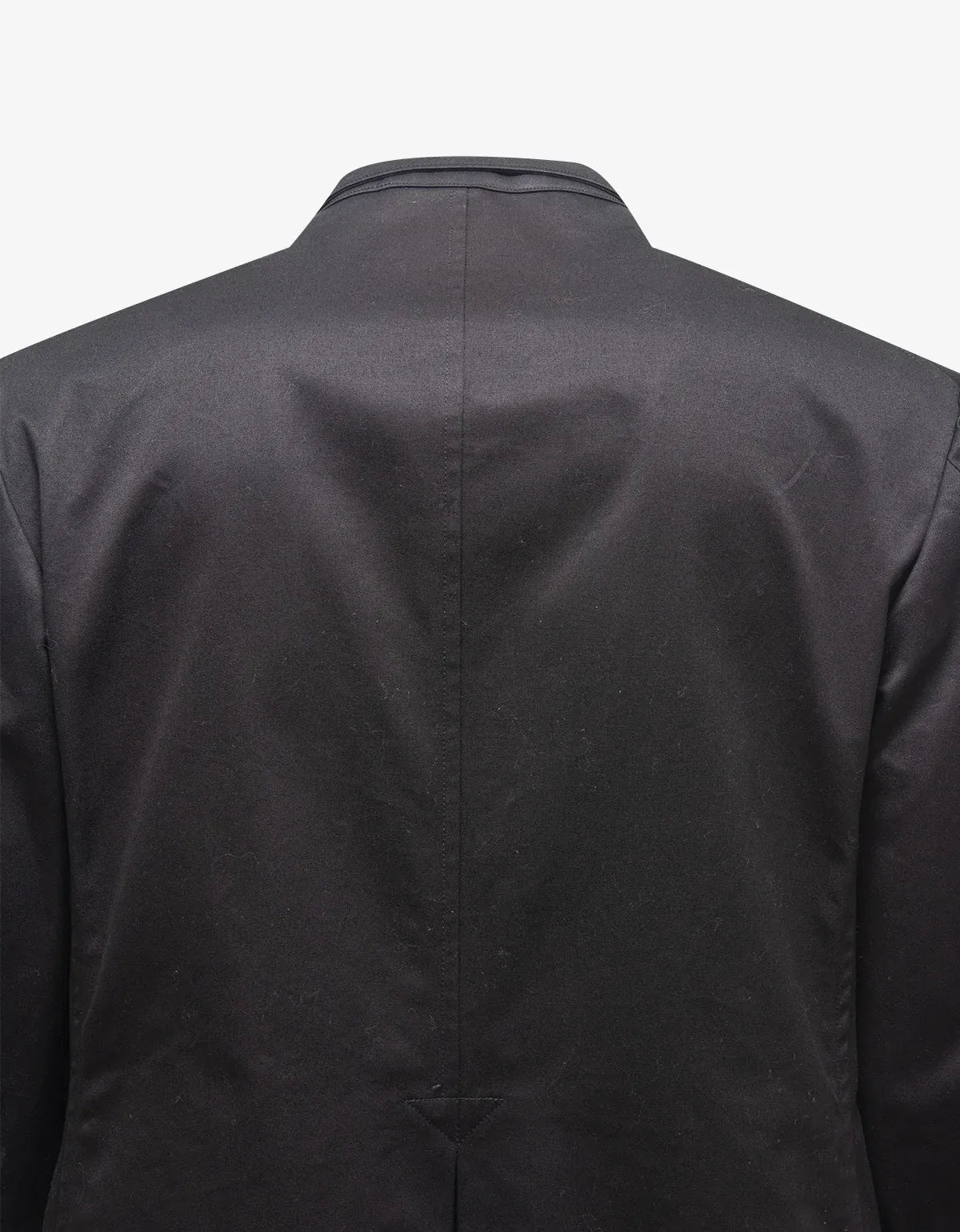 Yohji Yamamoto Black Red Tab Double-Breasted Peacoat HB-J26-0698-1