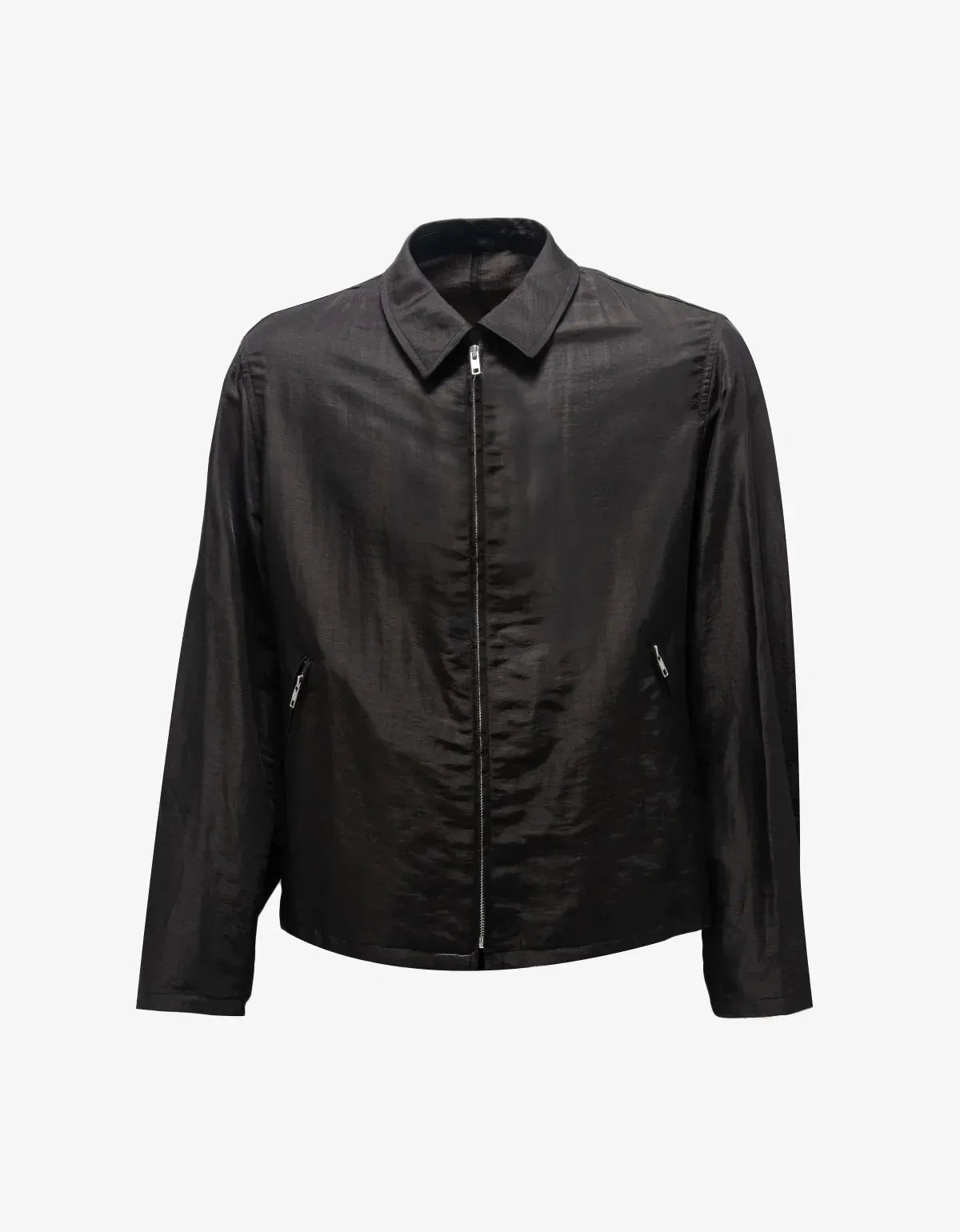 Yohji Yamamoto Grey Viscose Zip-through Blouson Y01 32 51