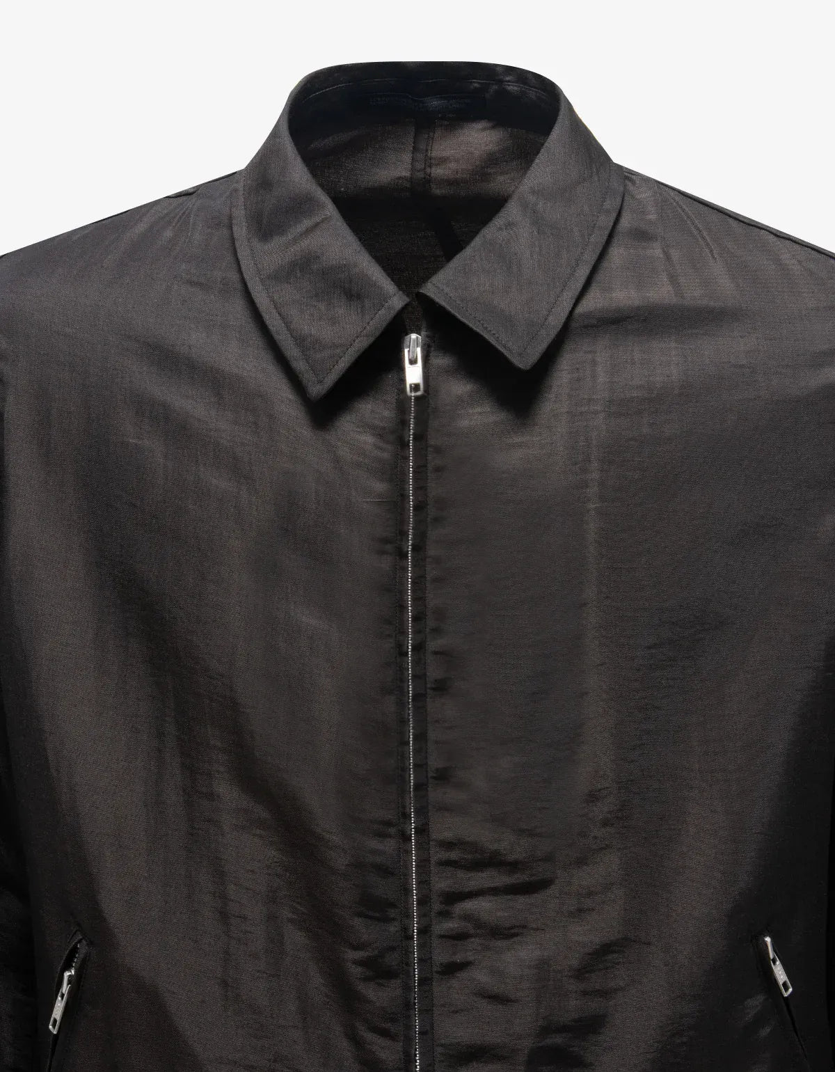 Yohji Yamamoto Grey Viscose Zip-through Blouson Y01 32 51