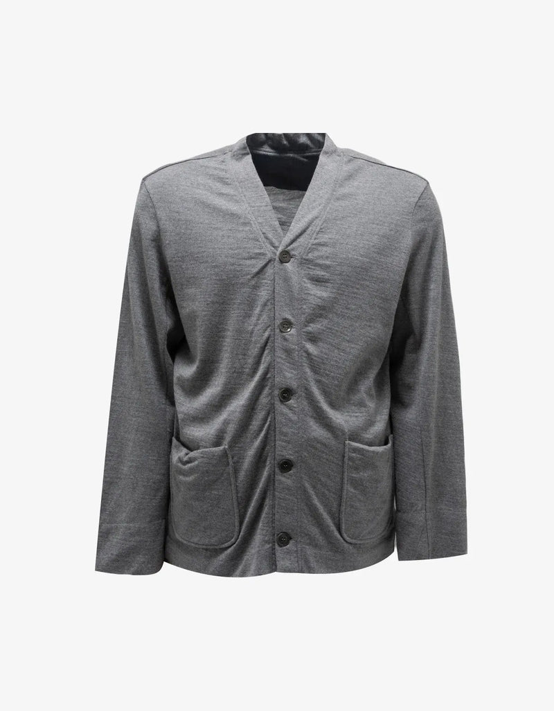Yohji Yamamoto Light Grey Jersey Cardigan HN-T43-161
