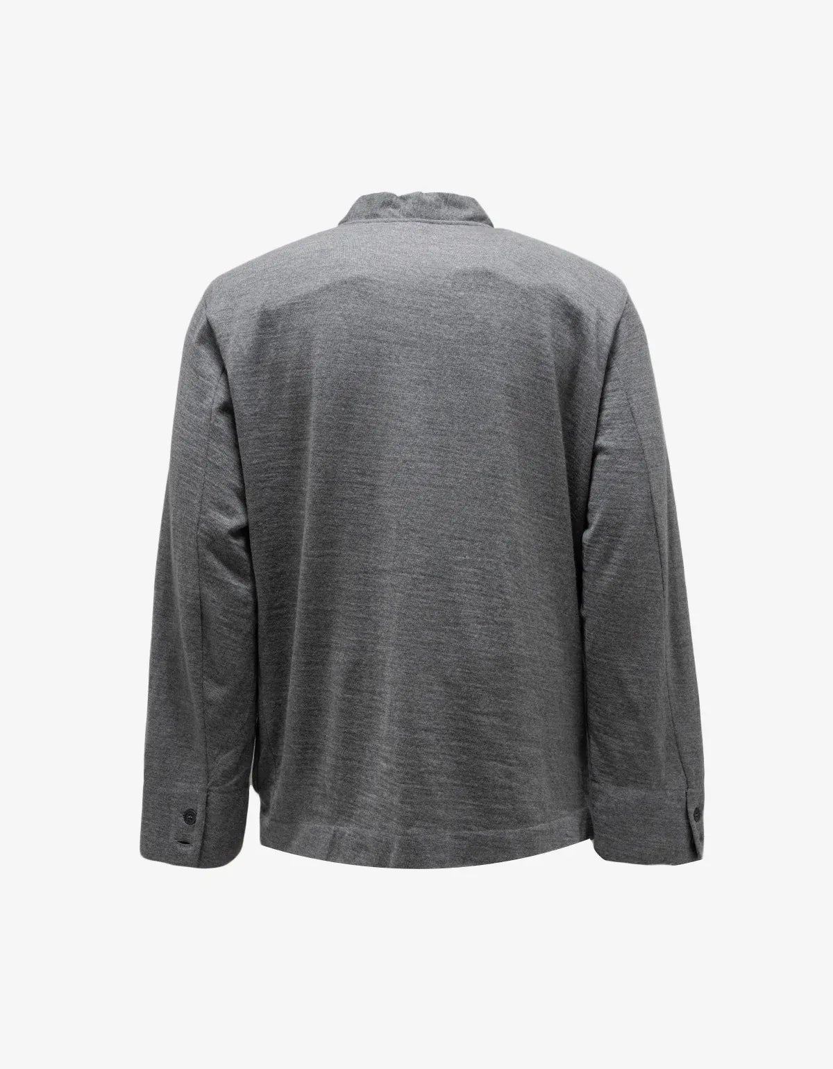 Yohji Yamamoto Light Grey Jersey Cardigan HN-T43-161