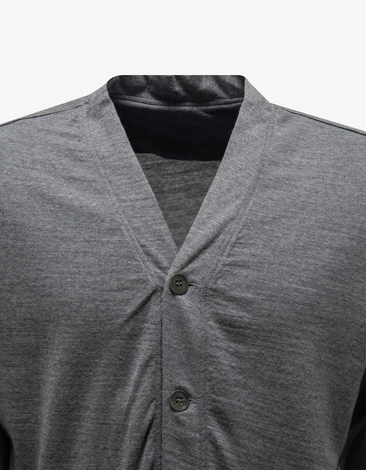 Yohji Yamamoto Light Grey Jersey Cardigan HN-T43-161