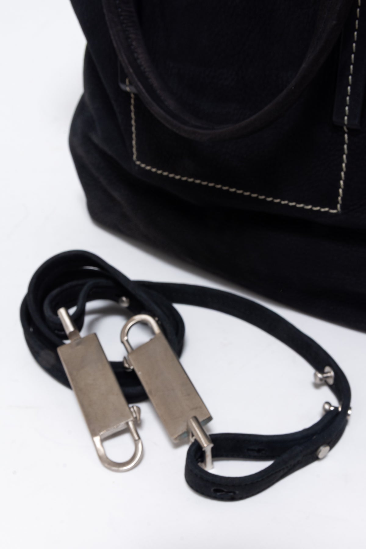 Rick Owens "Dirt" S/S 18 Archival Calfskin & Lambskin Borsa In Pelle Shoulder Bag