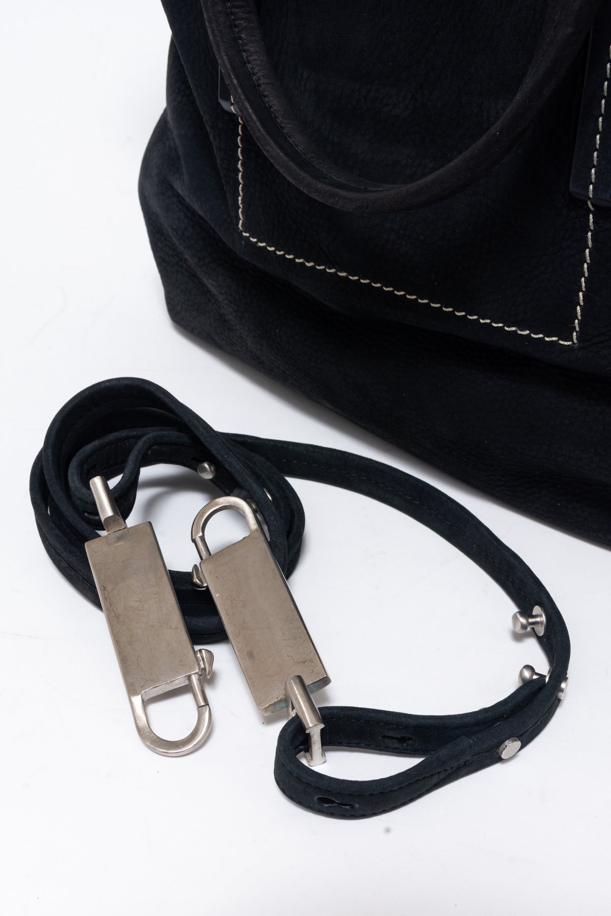 Rick Owens "Dirt" S/S 18 Archival Calfskin & Lambskin Borsa In Pelle Shoulder Bag