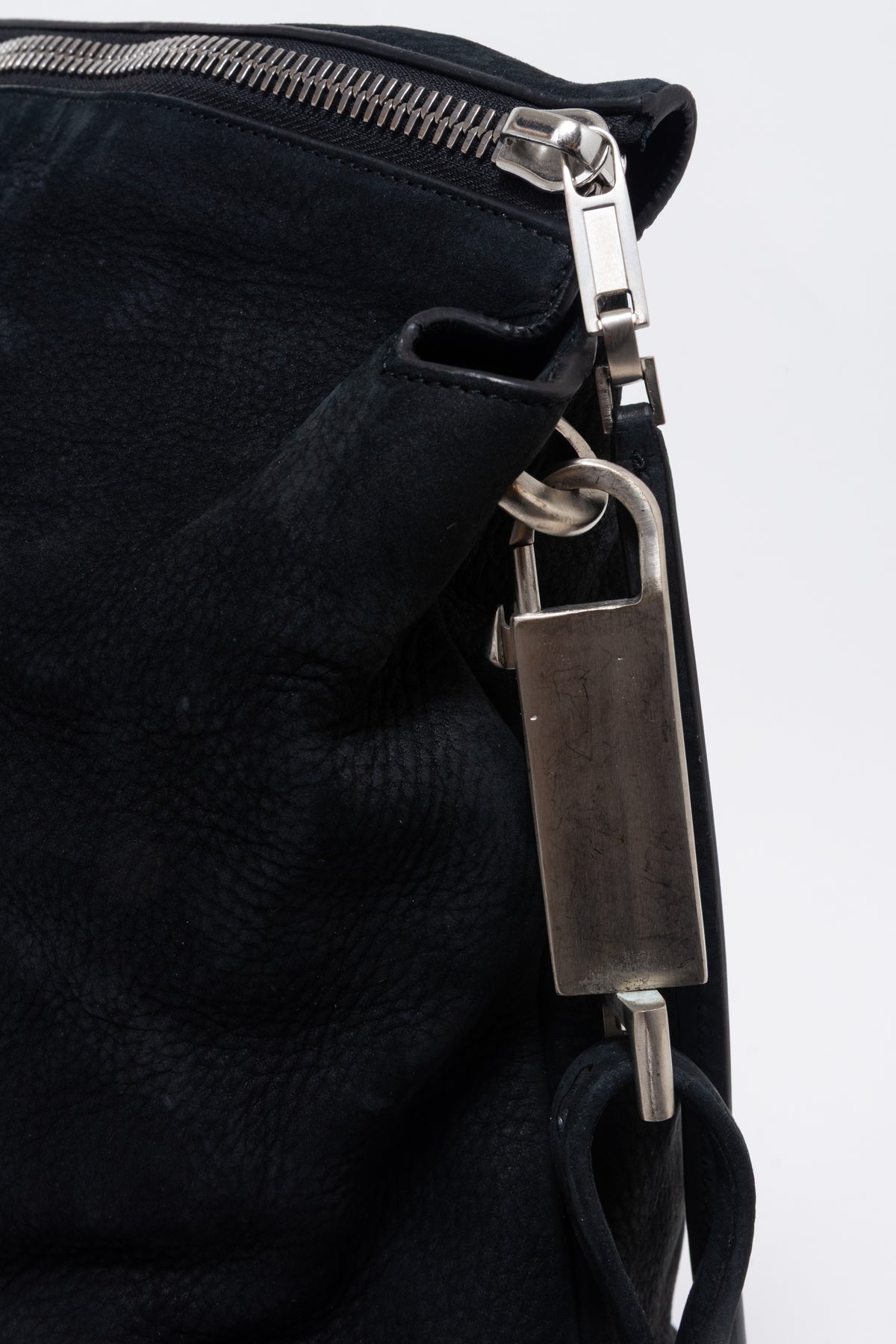 Rick Owens "Dirt" S/S 18 Archival Calfskin & Lambskin Borsa In Pelle Shoulder Bag