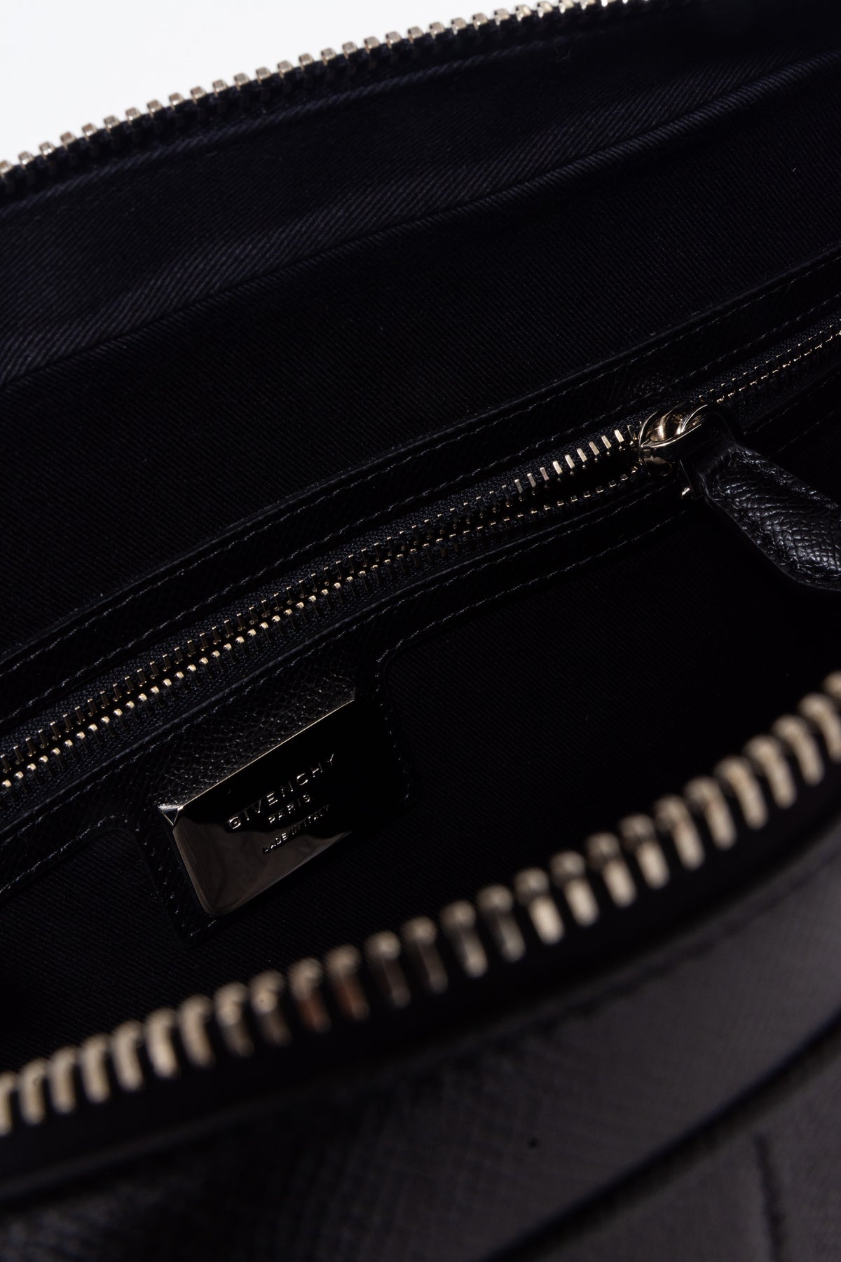 Black Leather Briefcase with Shoulder Strap
