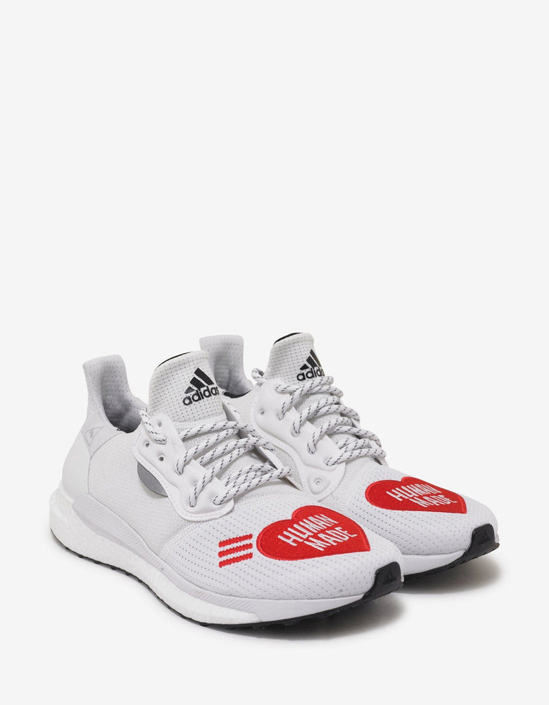 Adidas x Pharrell Williams Solar Hu x Human Made White Trainers