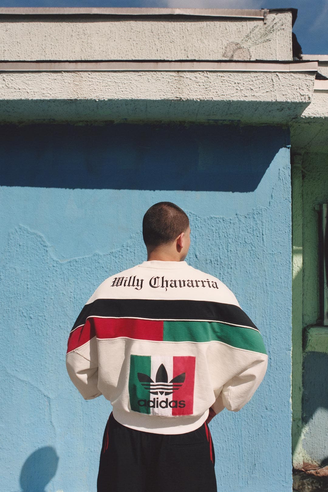 Willy Chavarria x Adidas White Chicano Sweatshirt