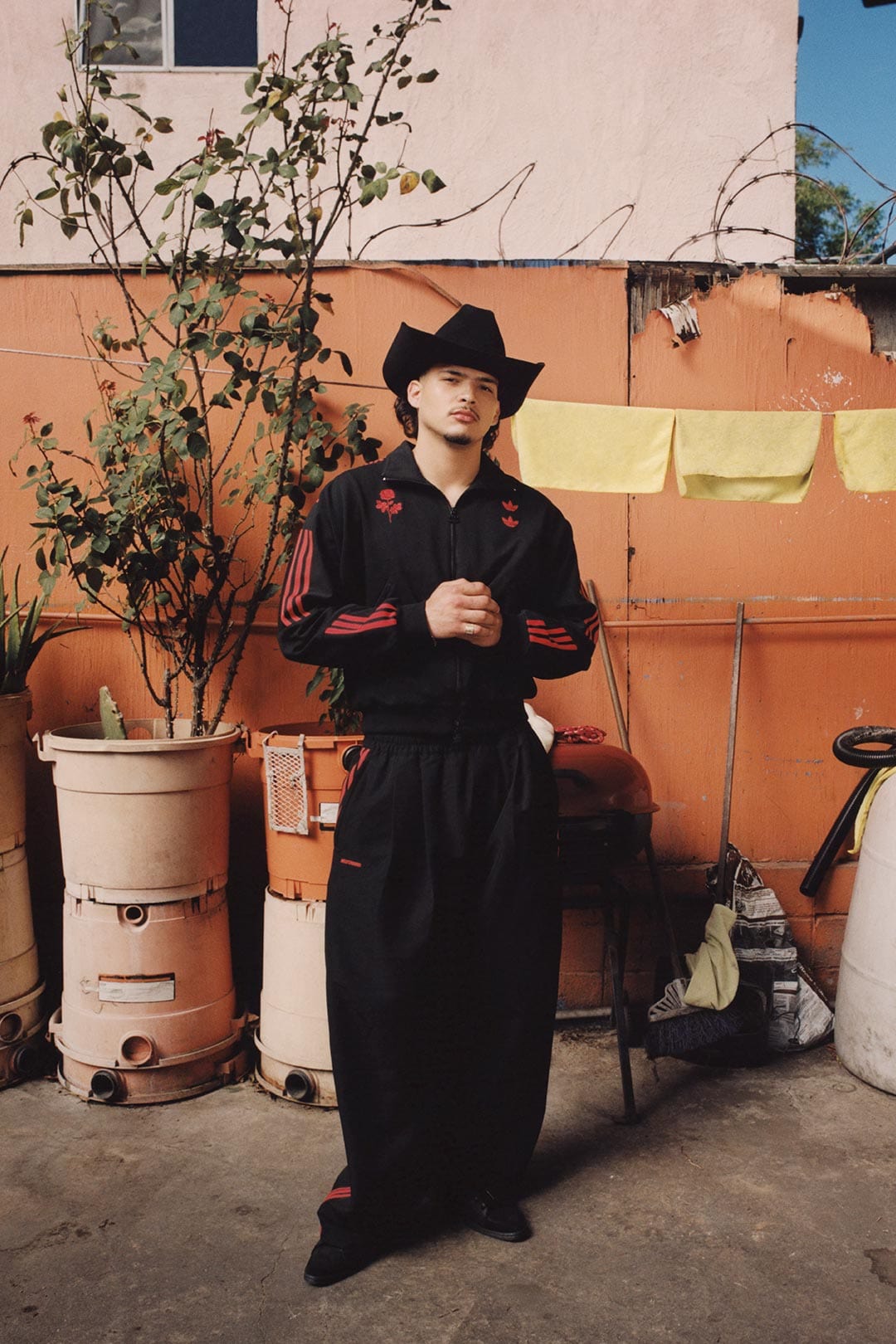 Willy Chavarria x Adidas Black Track Jacket, Willy Chavarria x Adidas Black Track Pants