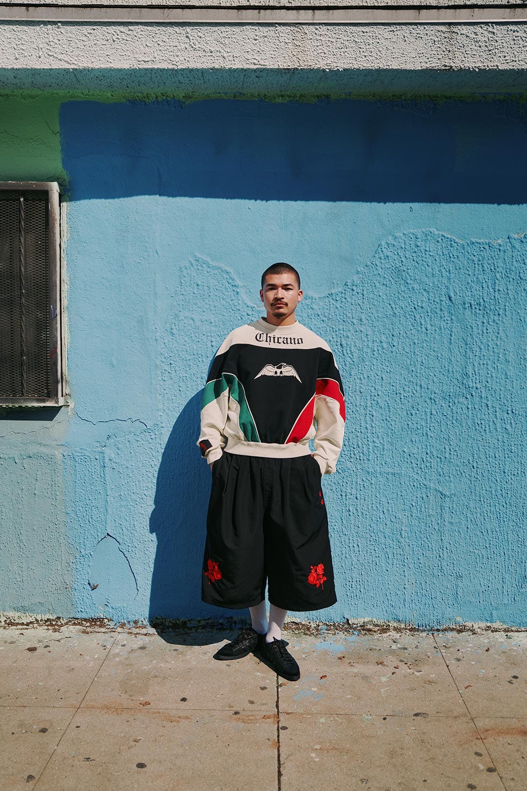 Willy Chavarria x Adidas White Chicano Sweatshirt
