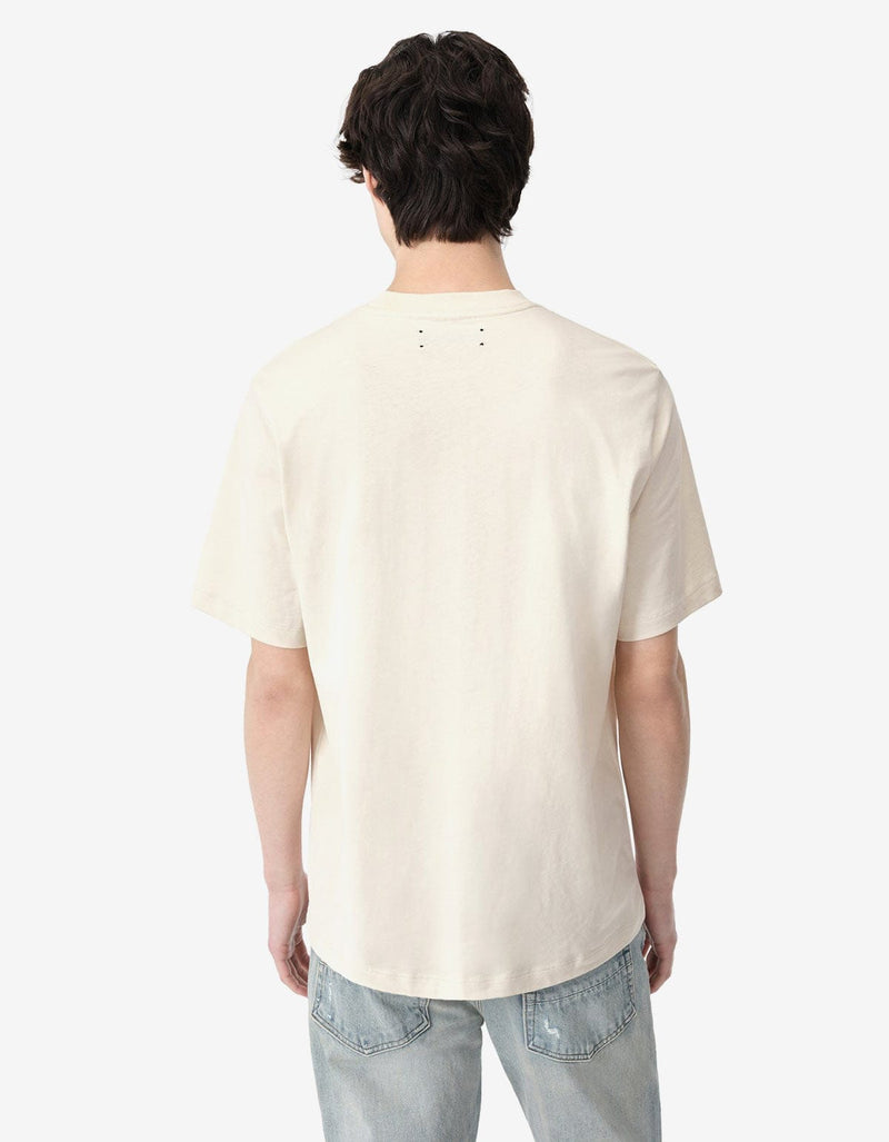 Amiri Amiri Birch White Staggered Logo T-Shirt