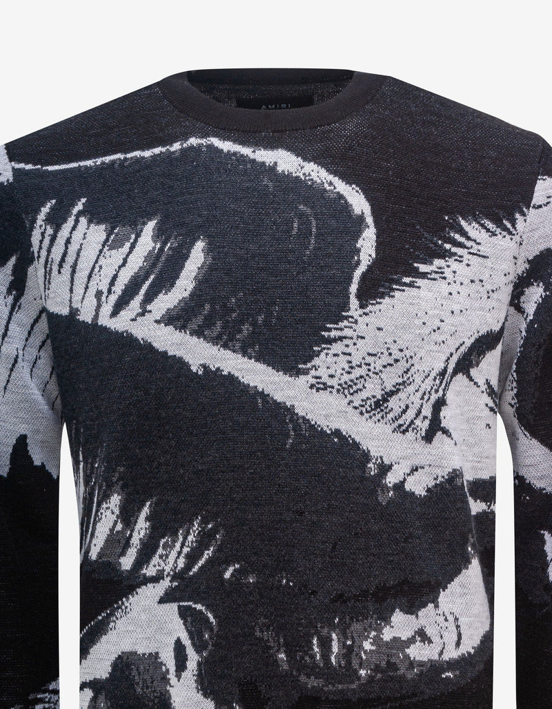 Amiri Amiri Black Pegasus Sweater