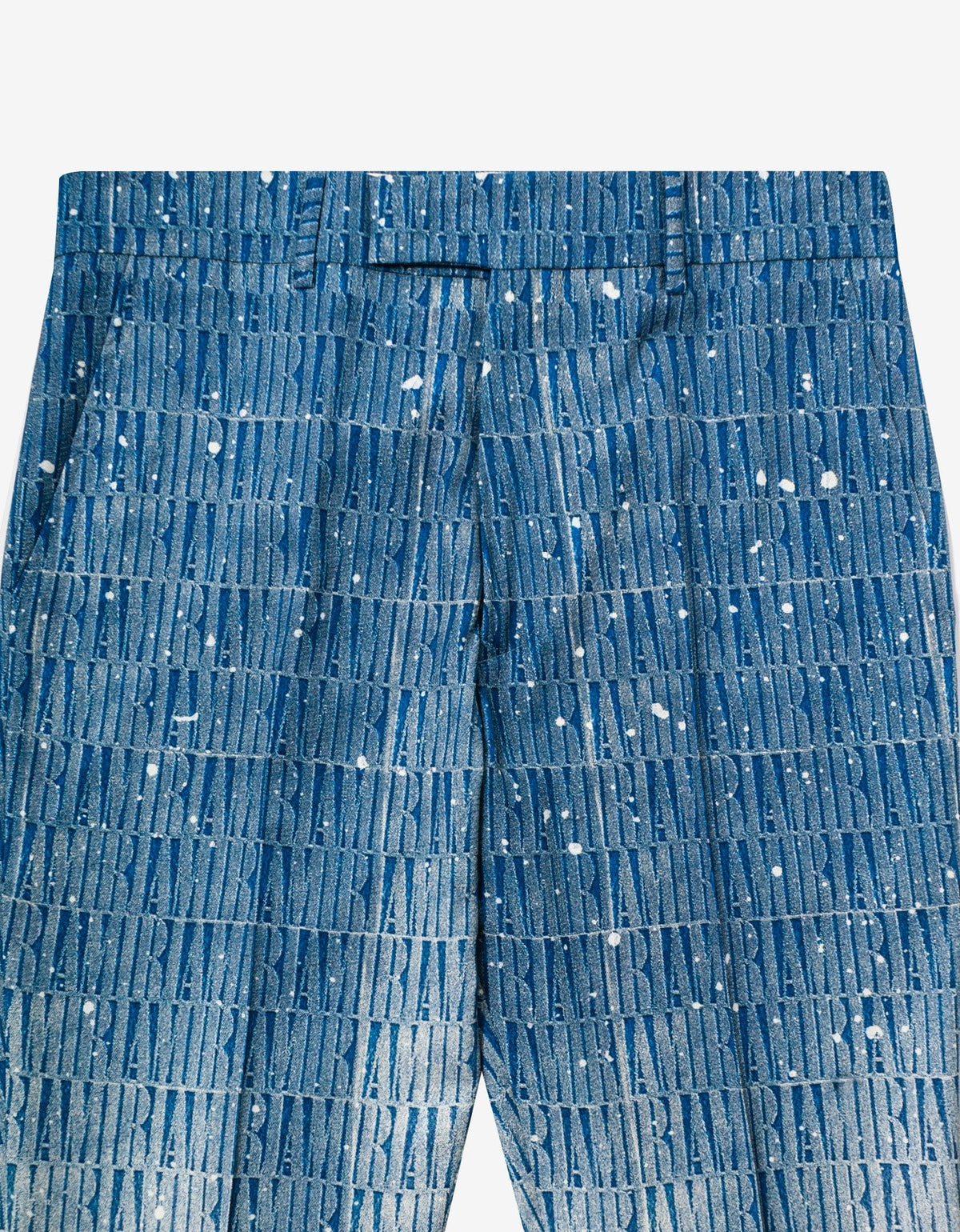 Amiri Amiri Blue Gradient Repeat Amiri Kick Flare Trousers