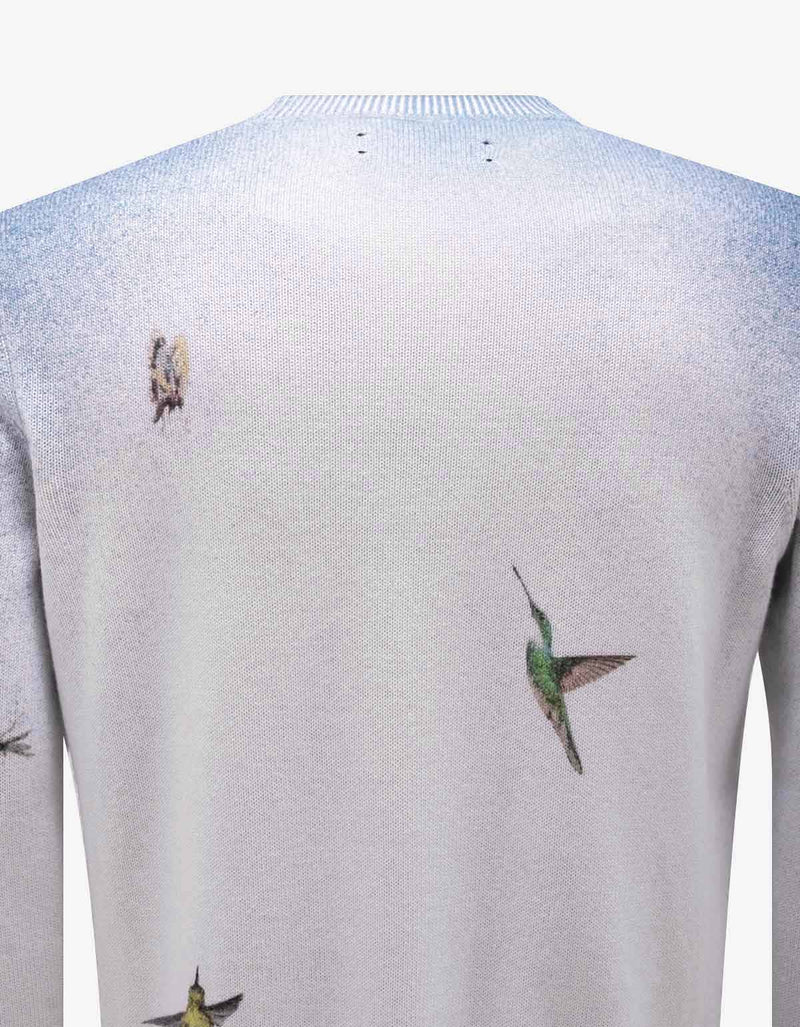 Amiri Amiri Embroidered Hummingbird Sweater