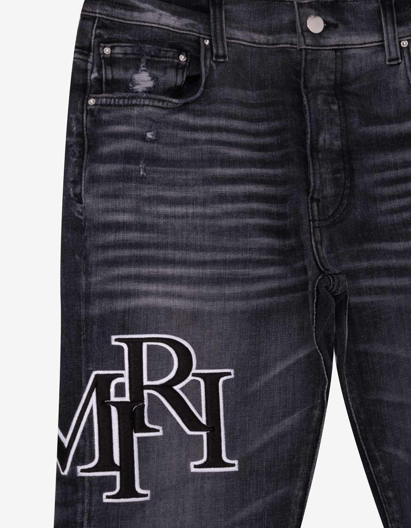 Amiri Amiri Jeans Black Staggered Logo