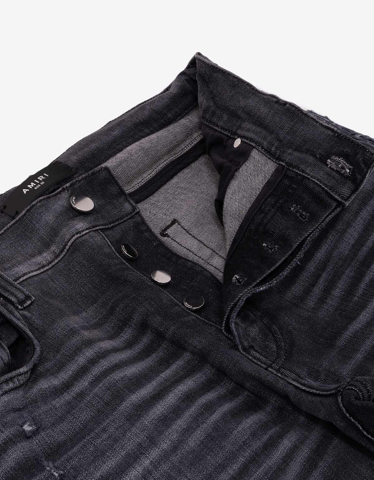 Amiri Amiri Jeans Black Staggered Logo