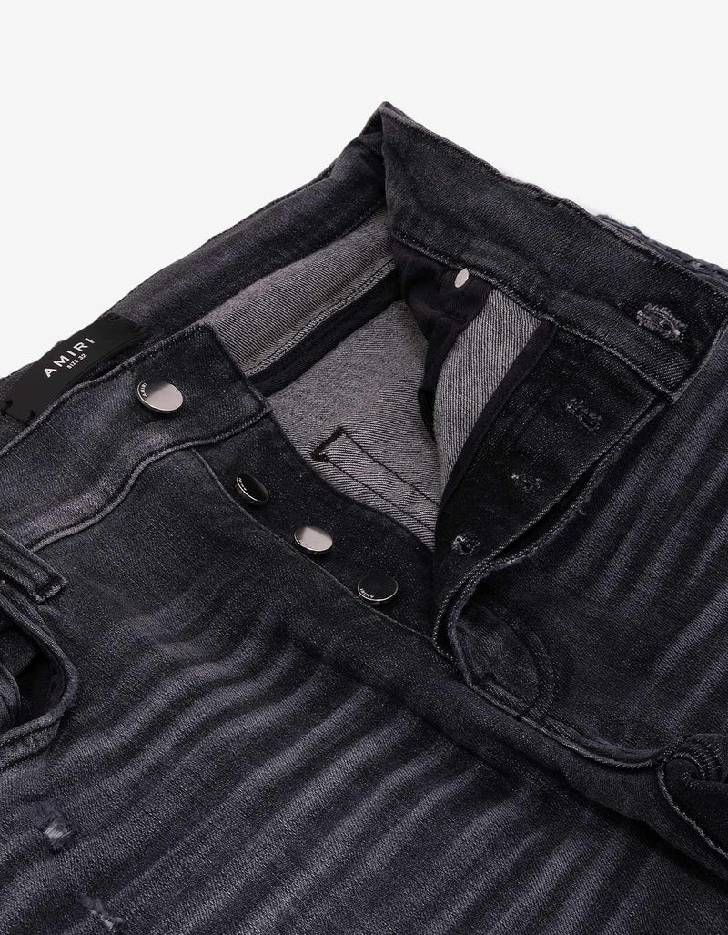 Amiri Amiri Jeans Black Staggered Logo