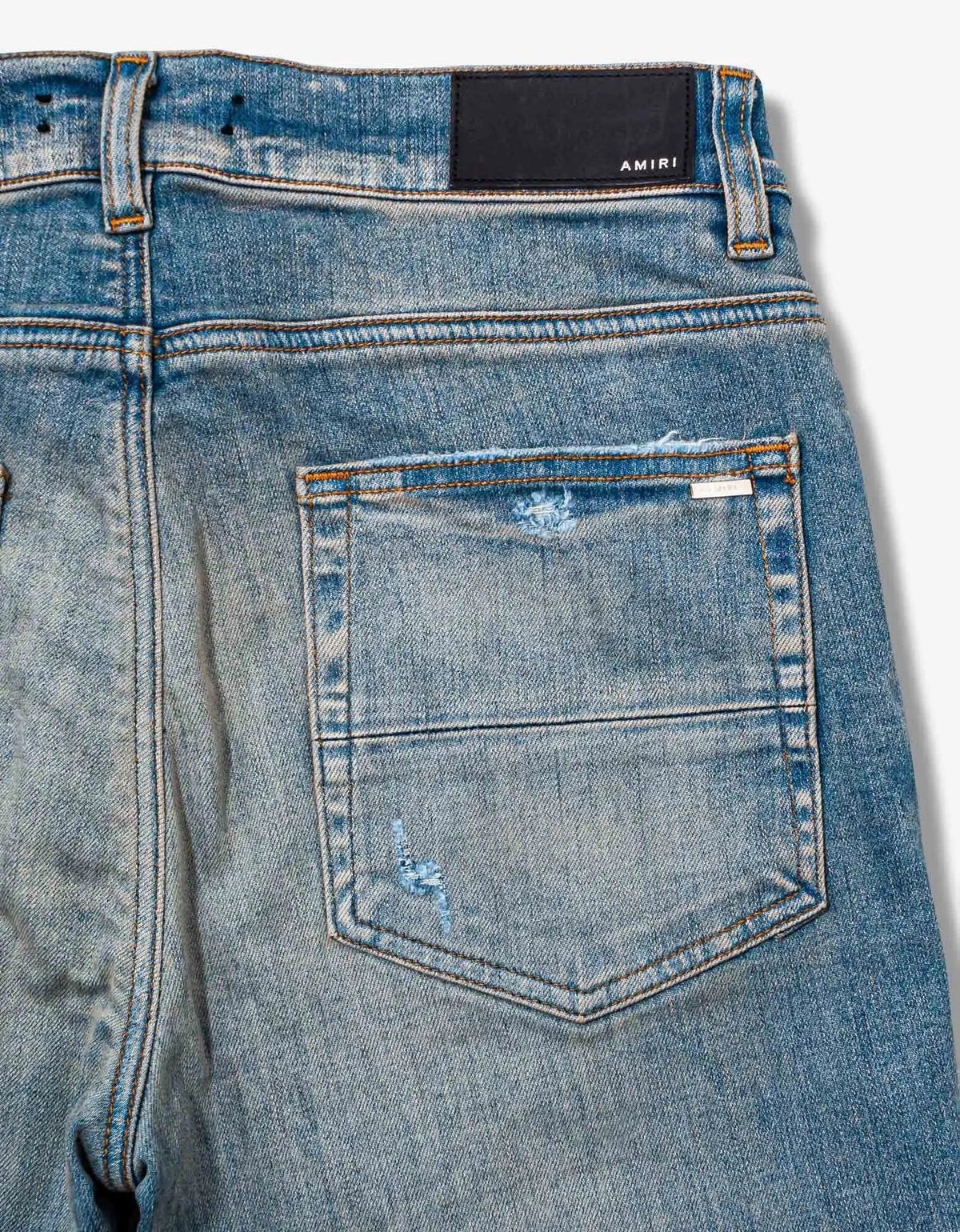 Amiri Amiri Jeans Leopard Thrasher Clay Indigo