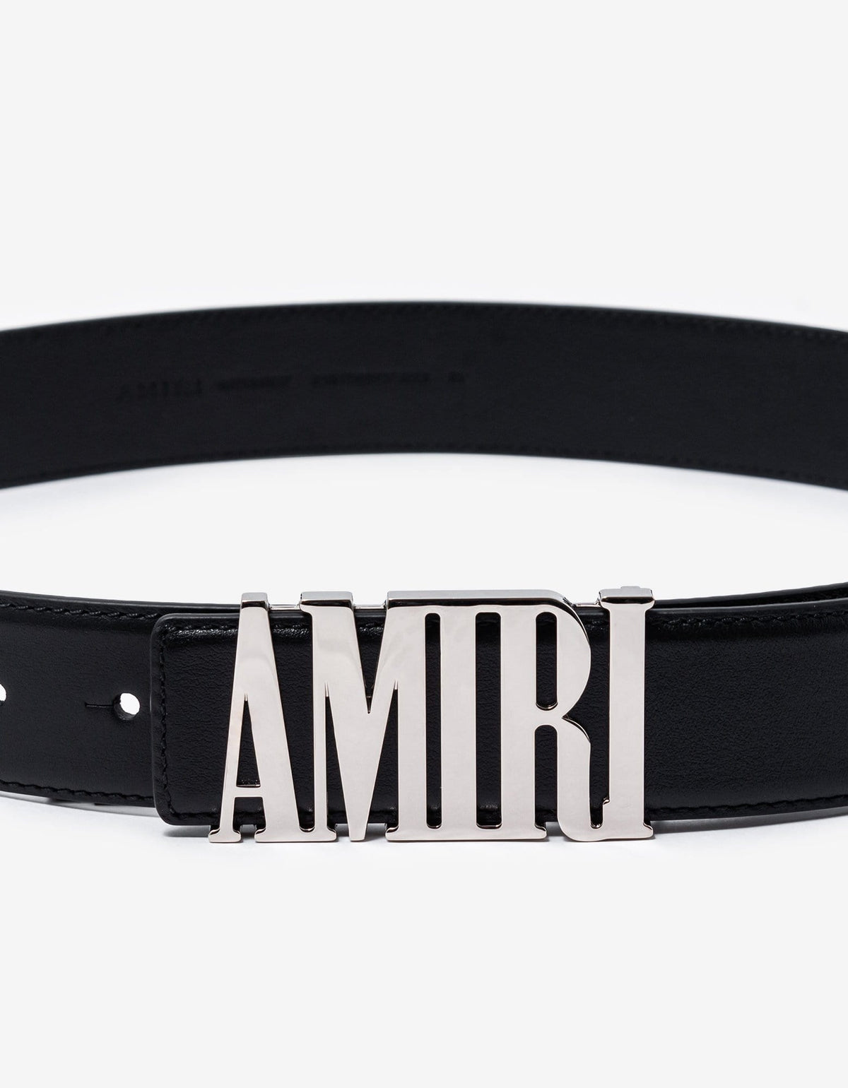 Amiri Black Amiri Core Buckle Leather Belt