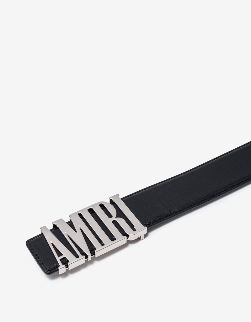 Amiri Black Amiri Core Buckle Leather Belt