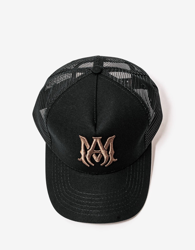 Amiri Black & Brown MA Trucker Hat