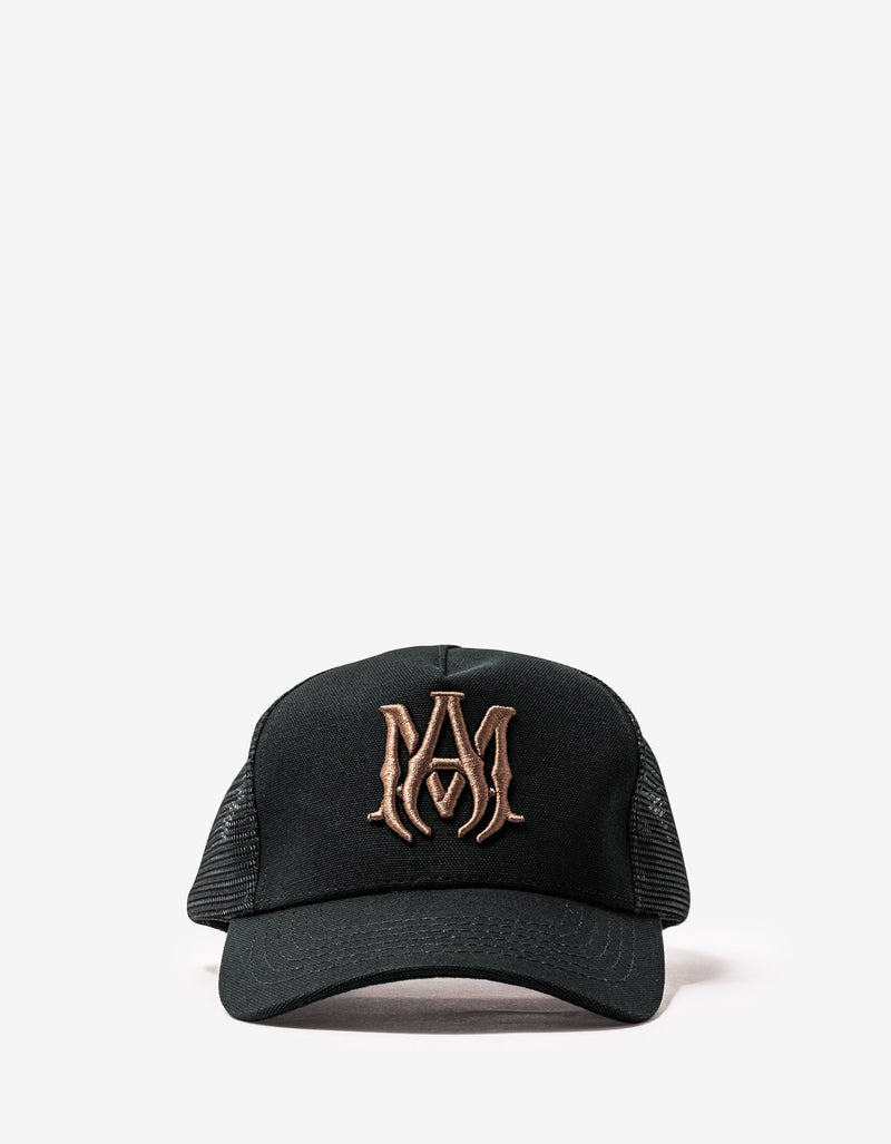 Amiri Black & Brown MA Trucker Hat