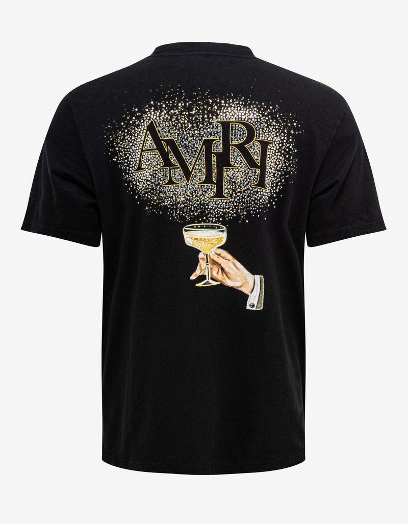 Amiri Black Crystal Champagne T-Shirt