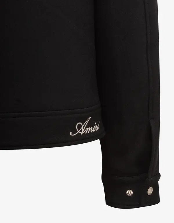 Amiri Black Diamond Embroidery Work Jacket