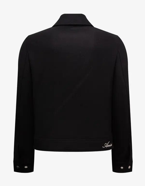 Amiri Black Diamond Embroidery Work Jacket