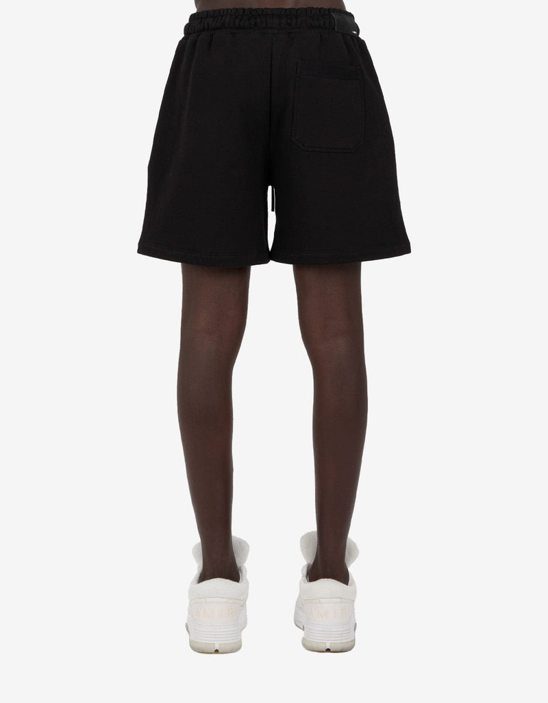 Amiri Black Distressed Logo Shorts amjysh1035-001