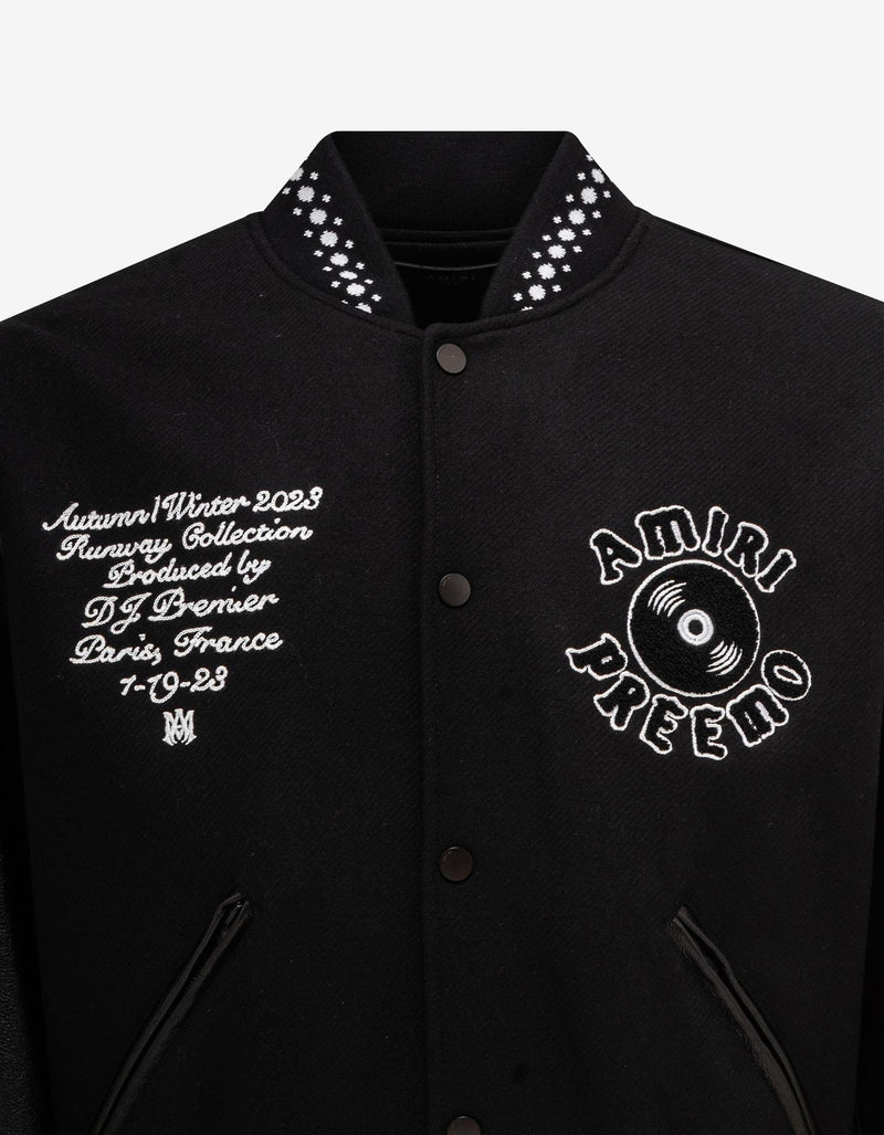 Amiri Black DJ Premier Varsity Jacket