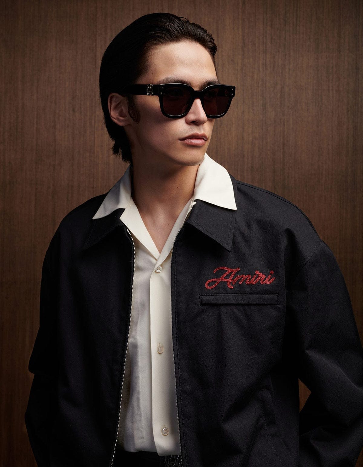 Amiri Black Embroidered Dreamers Blouson | Luxury Track Jacket