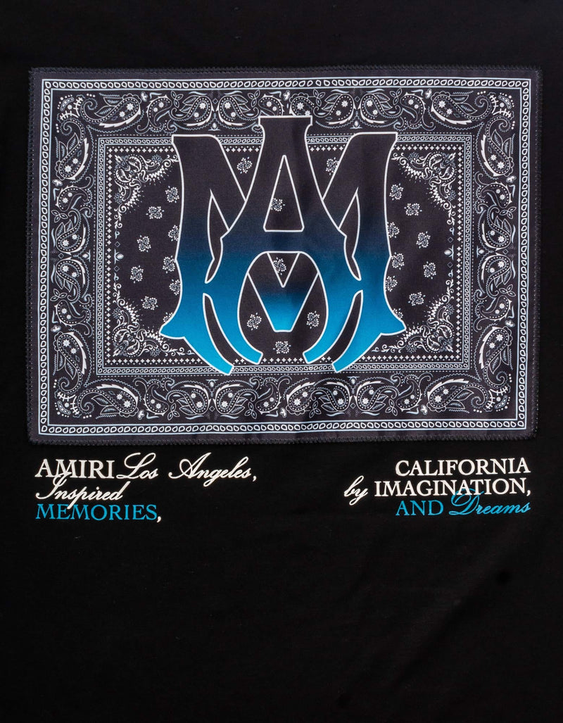 Amiri Black M.A. Bandana T-Shirt