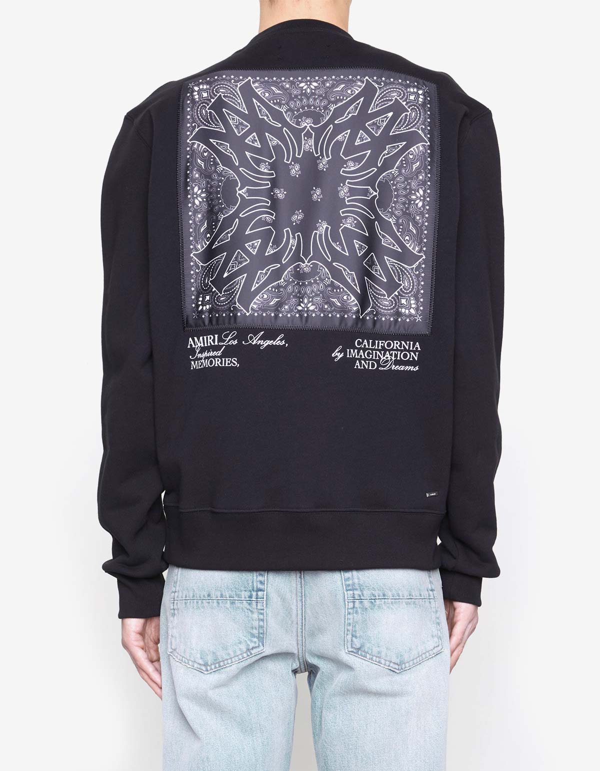 Amiri Black MA Bandana Silk Applique Sweatshirt – Zoo Fashions