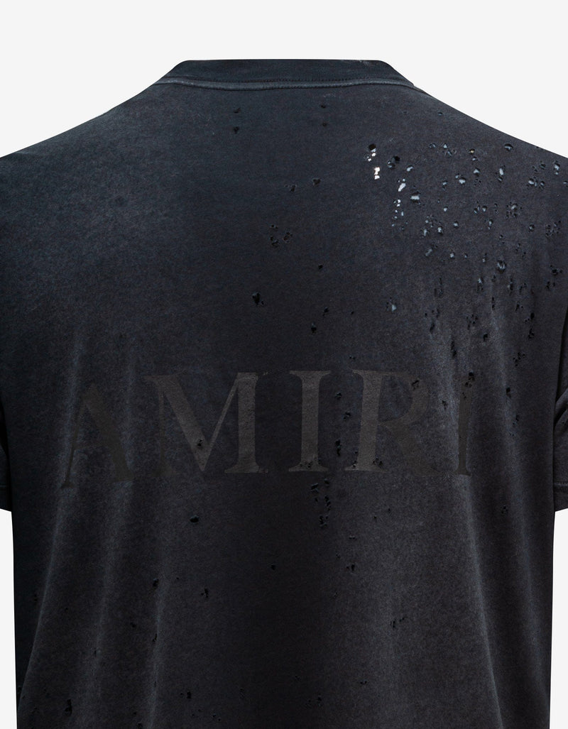 Amiri Black MA Logo Shotgun T-Shirt