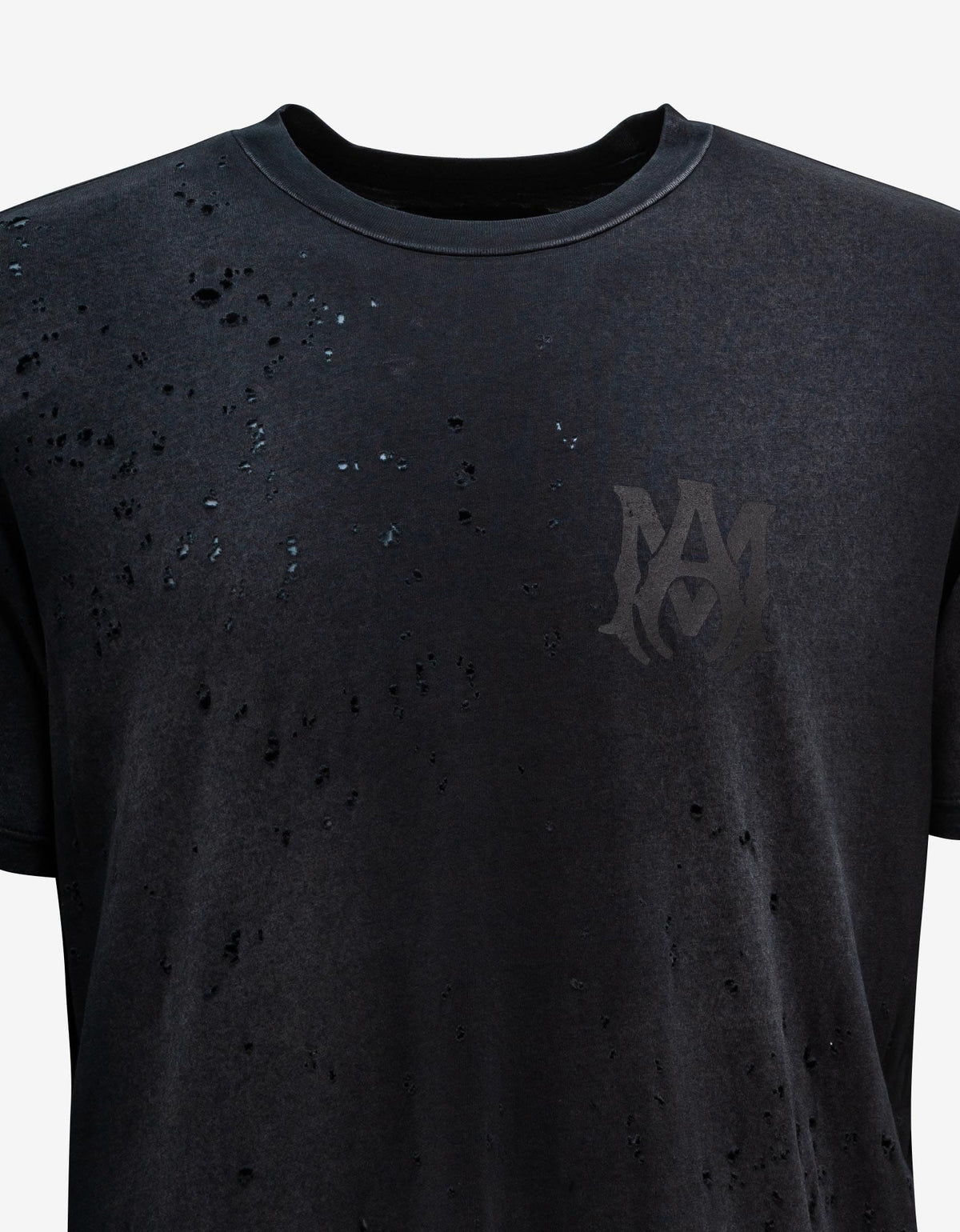 Amiri Black MA Logo Shotgun T-Shirt