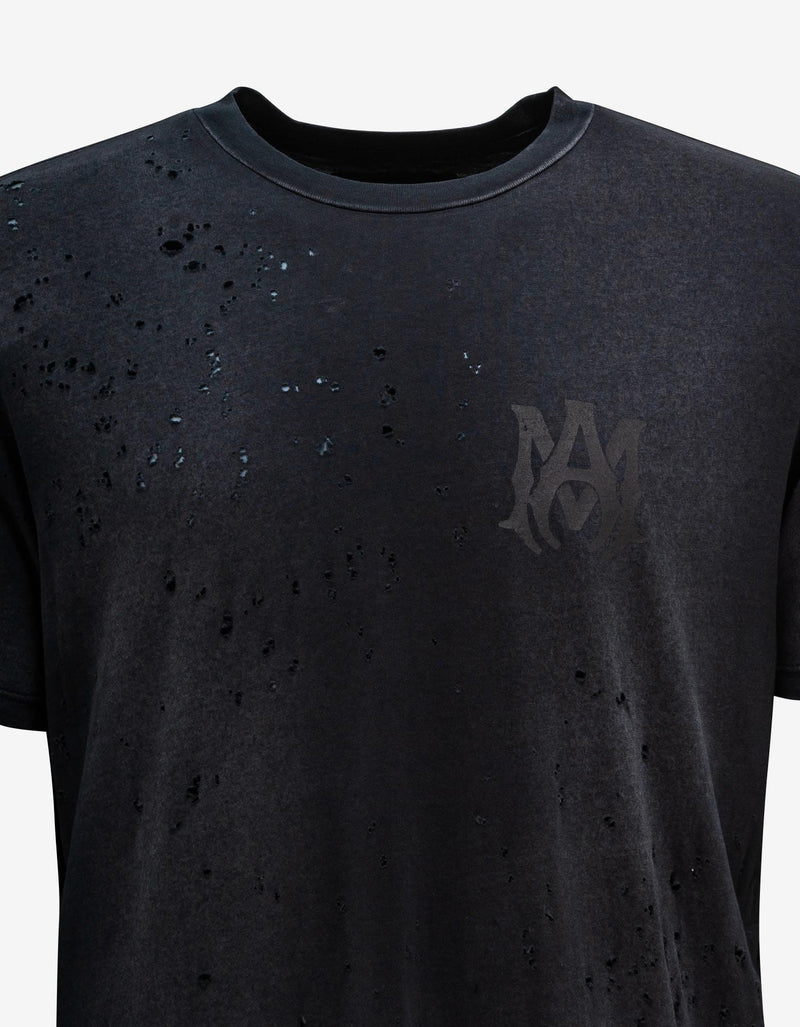 Amiri Black MA Logo Shotgun T-Shirt