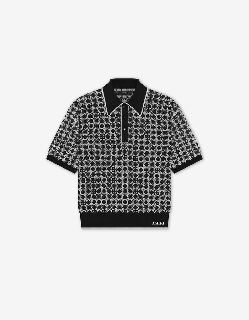 Amiri Black MA Quad Polo T-Shirt